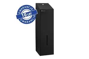 Pojemnik na papier toaletowy w listkach MERIDA STELLA BLACK LINE, pojemność do 675 szt., czarny
 Merida BSC402