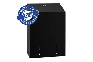 Pojemnik na papier toaletowy w listkach MERIDA STELLA BLACK LINE, pojemność do 900 szt., czarny
 Merida BSC403