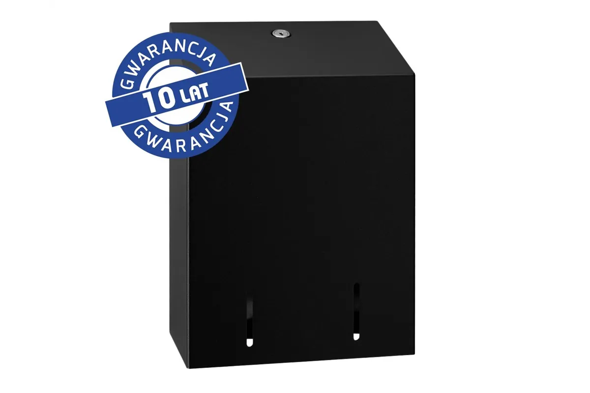 Pojemnik na papier toaletowy w listkach MERIDA STELLA BLACK LINE, pojemność do 900 szt., czarny
 Merida BSC403