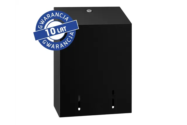 Pojemnik na papier toaletowy w listkach MERIDA STELLA BLACK LINE, pojemność do 900 szt., czarny
 Merida BSC403