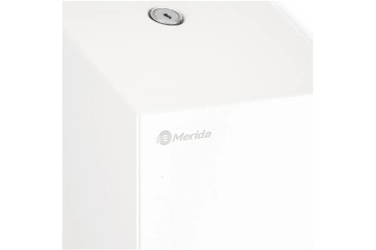 Pojemnik na papier toaletowy w listkach MERIDA STELLA WHITE LINE , pojemność do 450 szt., biały
 Merida BSB401