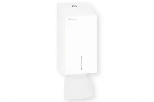 Pojemnik na papier toaletowy w listkach MERIDA STELLA WHITE LINE , pojemność do 450 szt., biały
 Merida BSB401