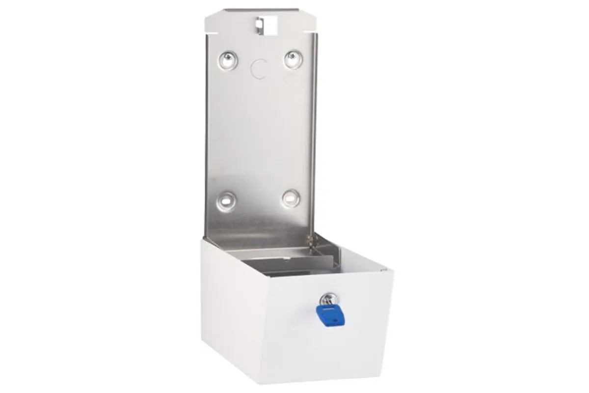 Pojemnik na papier toaletowy w listkach MERIDA STELLA WHITE LINE , pojemność do 450 szt., biały
 Merida BSB401