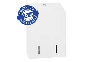 Pojemnik na papier toaletowy w listkach MERIDA STELLA WHITE LINE, pojemność do 900 szt., biały
 Merida BSB403