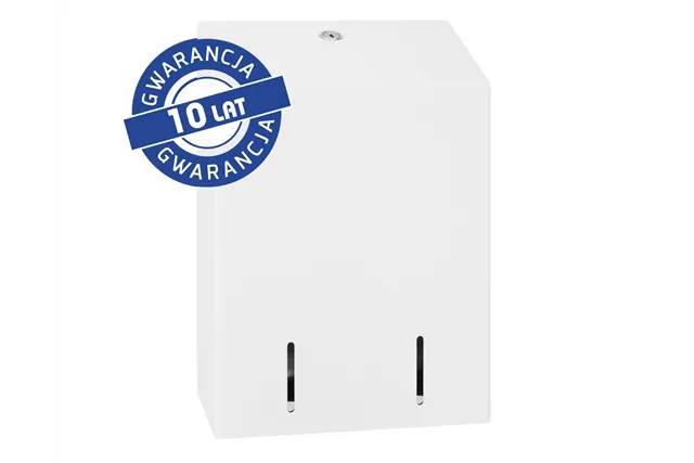 Pojemnik na papier toaletowy w listkach MERIDA STELLA WHITE LINE, pojemność do 900 szt., biały
 Merida BSB403