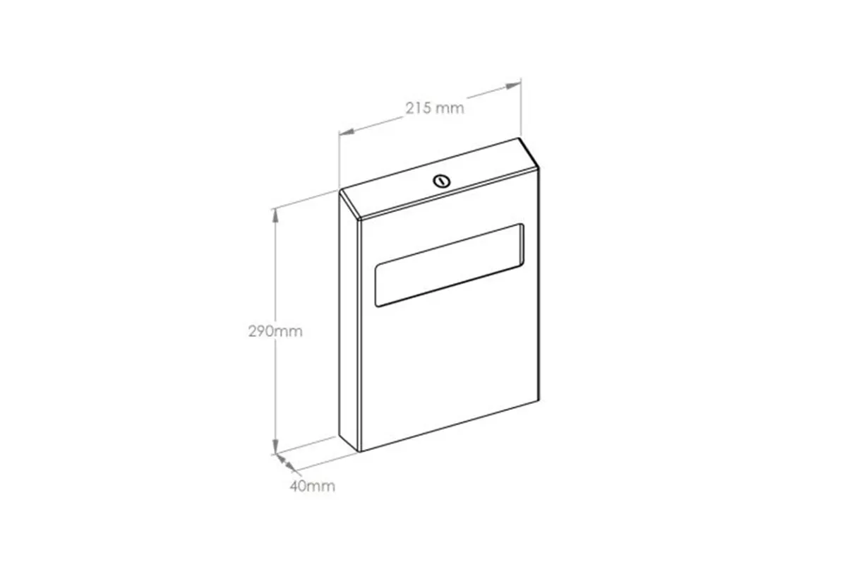 Pojemnik na podkładki na deskę sedesową MERIDA STELLA WHITE LINE, biały
 Merida GSB006