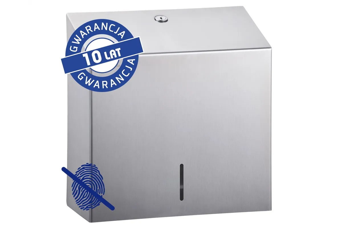 Pojemnik na ręczniki papierowe MERIDA STELLA Anti-FingerPrint MAXI stal matowa z powłoką AFP
 Merida ASM171