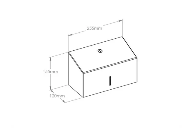 Pojemnik na ręczniki papierowe MERIDA STELLA Anti-FingerPrint MINI stal matowa z powłoką FPP
 Merida ASM271