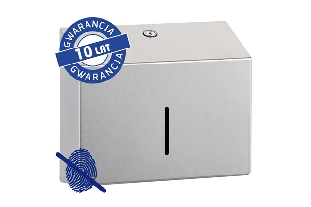 Pojemnik na ręczniki papierowe MERIDA STELLA SLIM Anti-FingerPrint MINI, stal matowa z powłoką AFP
 Merida ASM276
