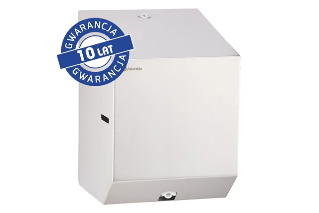 Pojemnik na ręczniki papierowe w rolach lub papier toaletowy w systemie listkowym MERIDA STELLA MINI, stal matowa
 CSM202