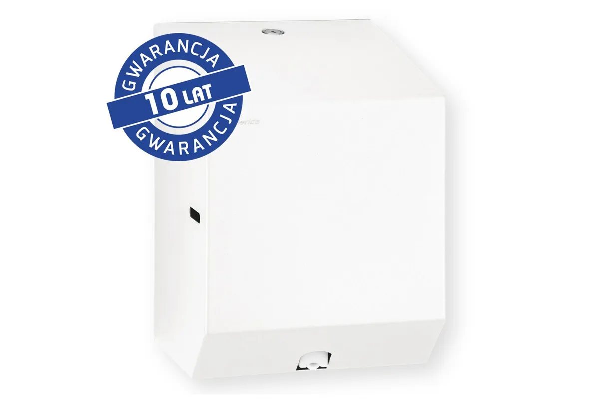 Pojemnik na ręczniki papierowe w rolach lub papier toaletowy w systemie listkowym MERIDA STELLA WHITE LINE MINI, biały
 CSB202