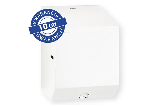 Pojemnik na ręczniki papierowe w rolach lub papier toaletowy w systemie listkowym MERIDA STELLA WHITE LINE MINI, biały
 CSB202