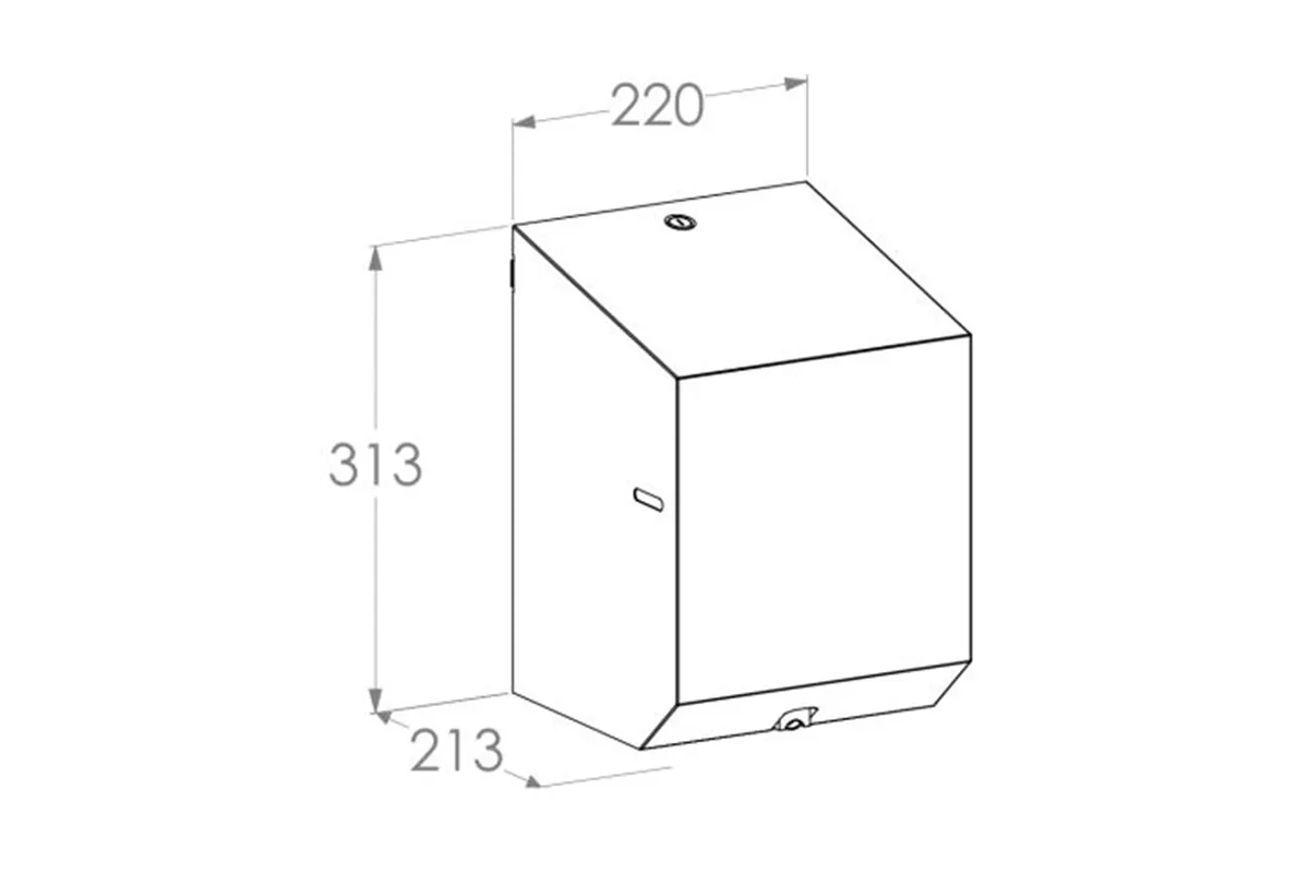 Pojemnik na ręczniki papierowe w rolach MERIDA STELLA BLACK LINE MAXI, czarny
 Merida CSC102