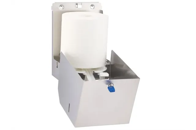 Pojemnik na ręczniki papierowe w rolach MERIDA STELLA MAXI, stal matowa
 Merida CSM102