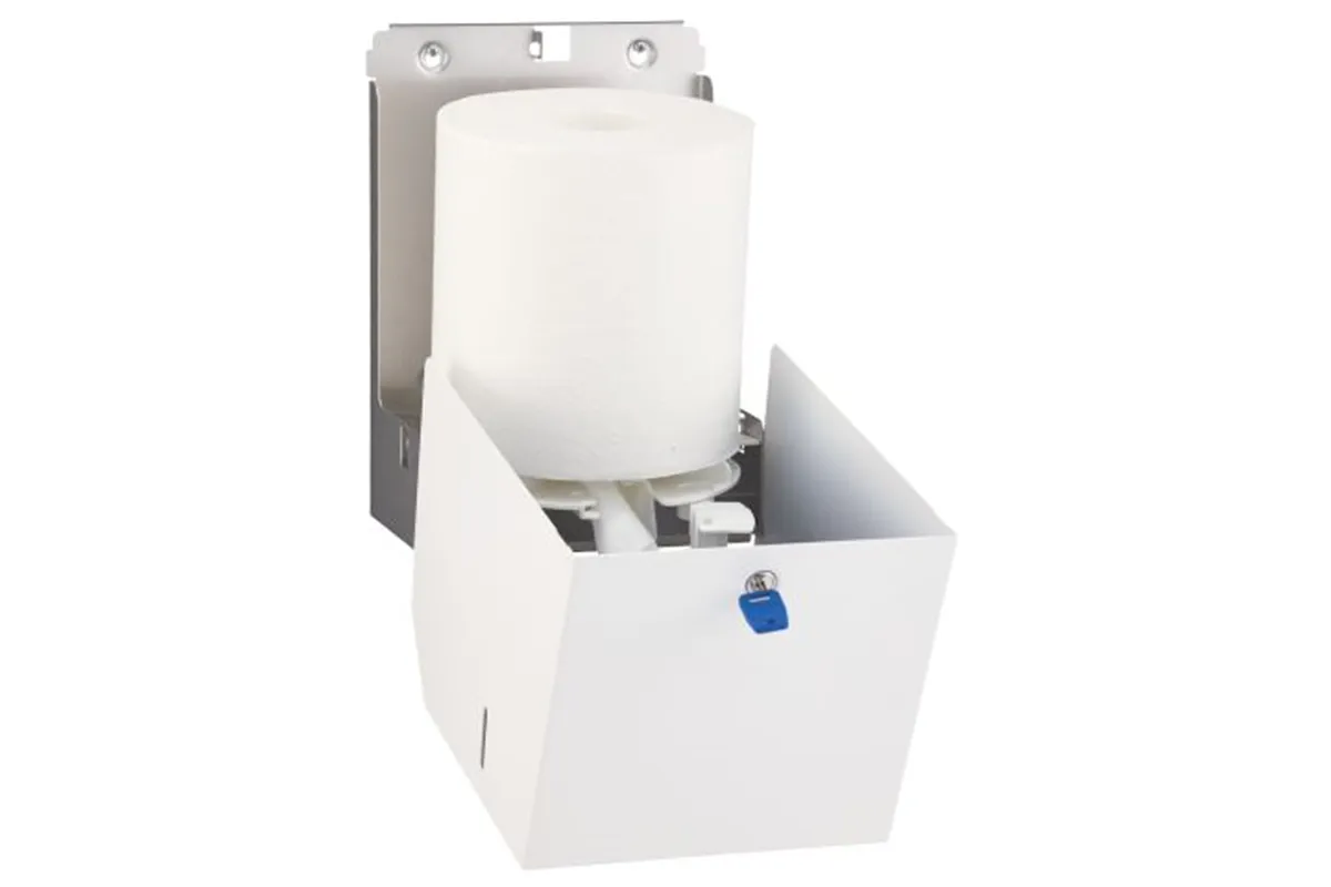 Pojemnik na ręczniki papierowe w rolach MERIDA STELLA WHITE LINE MAXI, biały
 Merida CSB102