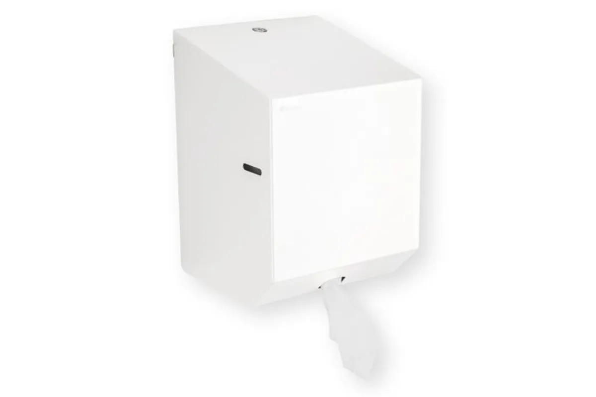 Pojemnik na ręczniki papierowe w rolach MERIDA STELLA WHITE LINE MAXI, biały
 Merida CSB102