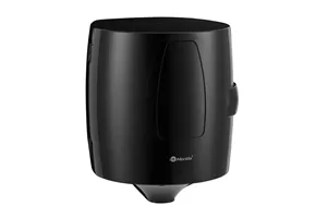 Pojemnik na ręczniki papierowe w roli w systemie listkowym MERIDA ONE CENTER PULL, tworzywo ABS, czarny
 Merida CEC701