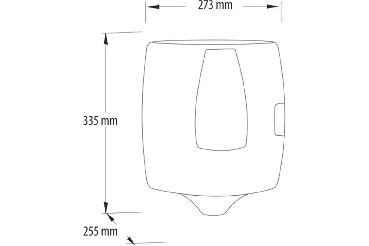 Pojemnik na ręczniki papierowe w roli w systemie listkowym MERIDA ONE CENTER PULL, tworzywo ABS, czarny
 Merida CEC701