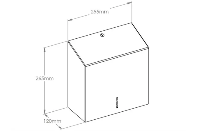 Pojemnik na ręczniki składane MERIDA STELLA BLACK LINE MAXI, czarny
 Merida ASC101