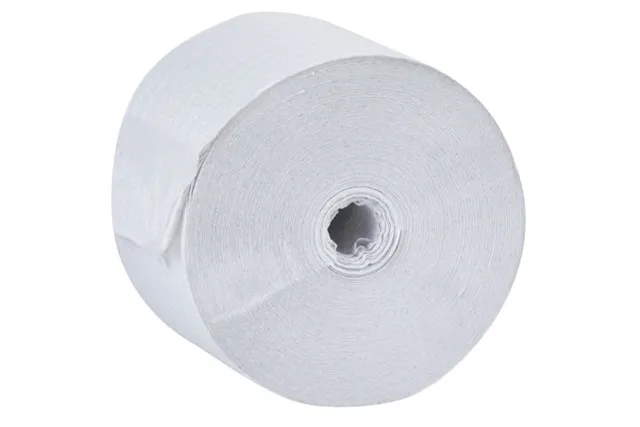 Papier toaletowy bez gilzy MERIDA OPTIMUM, biały, średnica 12 cm, długość 85 m, dwuwarstwowy, karton 18 szt., ECOLABEL
 POB301
