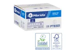 Papier toaletowy bez gilzy MERIDA TOP, biały, średnica 12 cm, długość 85 m, dwuwarstwowy, karton 18 szt, ECOLABEL
 PTB301