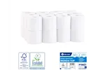 Papier toaletowy MERIDA TOP, biały, średnica 12,5 cm, długość 68 m, dwuwarstwowy, worek 24 szt., ECOLABEL
 Merida PTB507