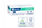 Papier toaletowy w listkach MERIDA OPTIMUM, biały, dwuwarstwowy, karton 9000 szt., ECOLABEL
 Merida POB403