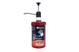 Pasta do mycia silnie zabrudzonych rąk MERIDA MECHANIK, rubinowa butelka z pompką, 500 g
 Merida MTX002