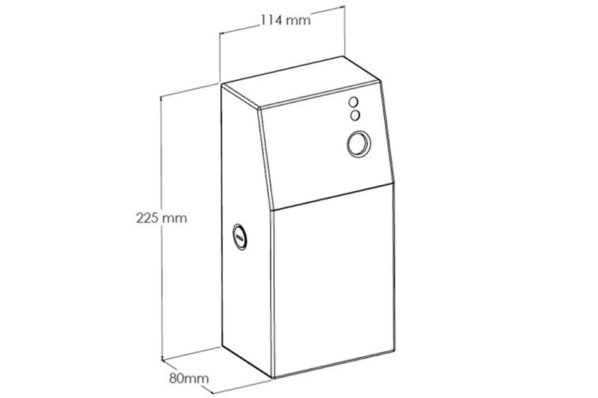 Obudowa odświeżaczy powietrza MERIDA STELLA Anti-FingerPrint, stal matowa z powłoką AFP
 Merida GSM088