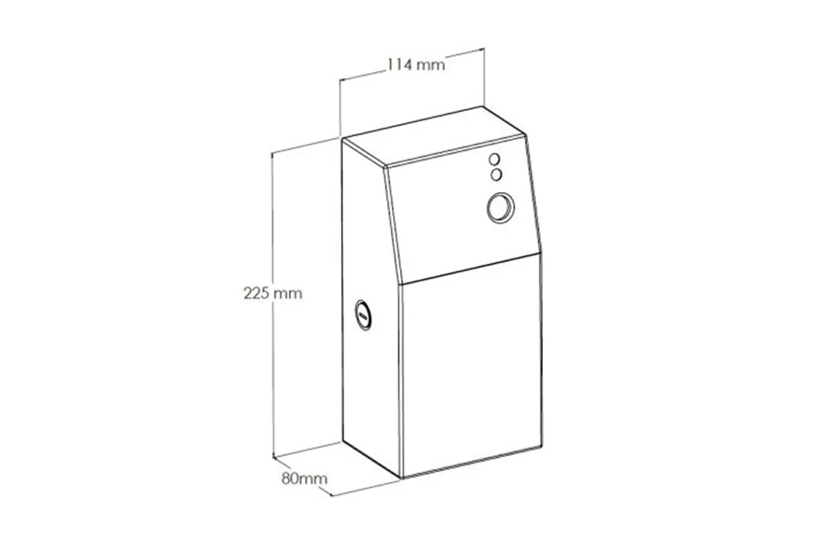 Obudowa odświeżaczy powietrza MERIDA STELLA BLACK LINE, czarna
 Merida GSC018