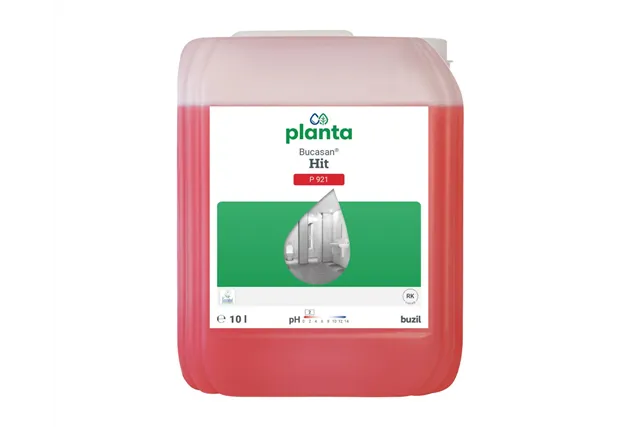 P921 Bucasan Hit - ekologiczny środek do codziennego mycia sanitariatów na bazie kwasu cytrynowego, kanister 10 l
 Merida NBL61