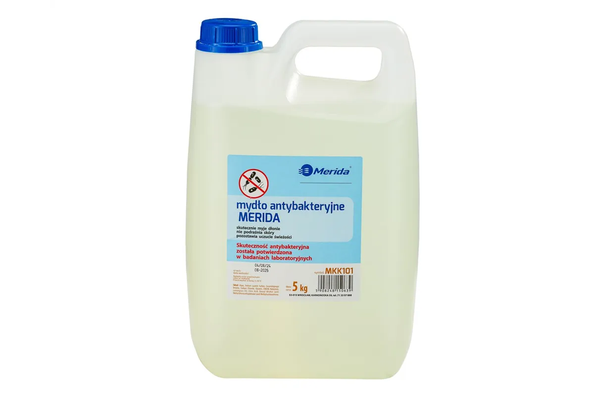 Mydło antybakteryjne w płynie MERIDA 5 KG
 Merida MKK101
