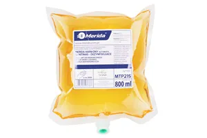 Mydło w pianie MERIDA HARMONY SANITINAS AUTOMATIC DEZYNFEKUJĄCE, jednorazowy wkład 800 ml, zapach grejpfrutowy
 Merida MTP215