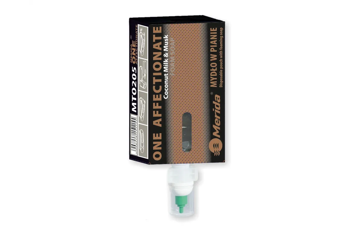 Mydło w pianie MERIDA ONE AFFECTIONATE, jednorazowy wkład 700 g, o luksusowym zapachu
 Merida MTO205