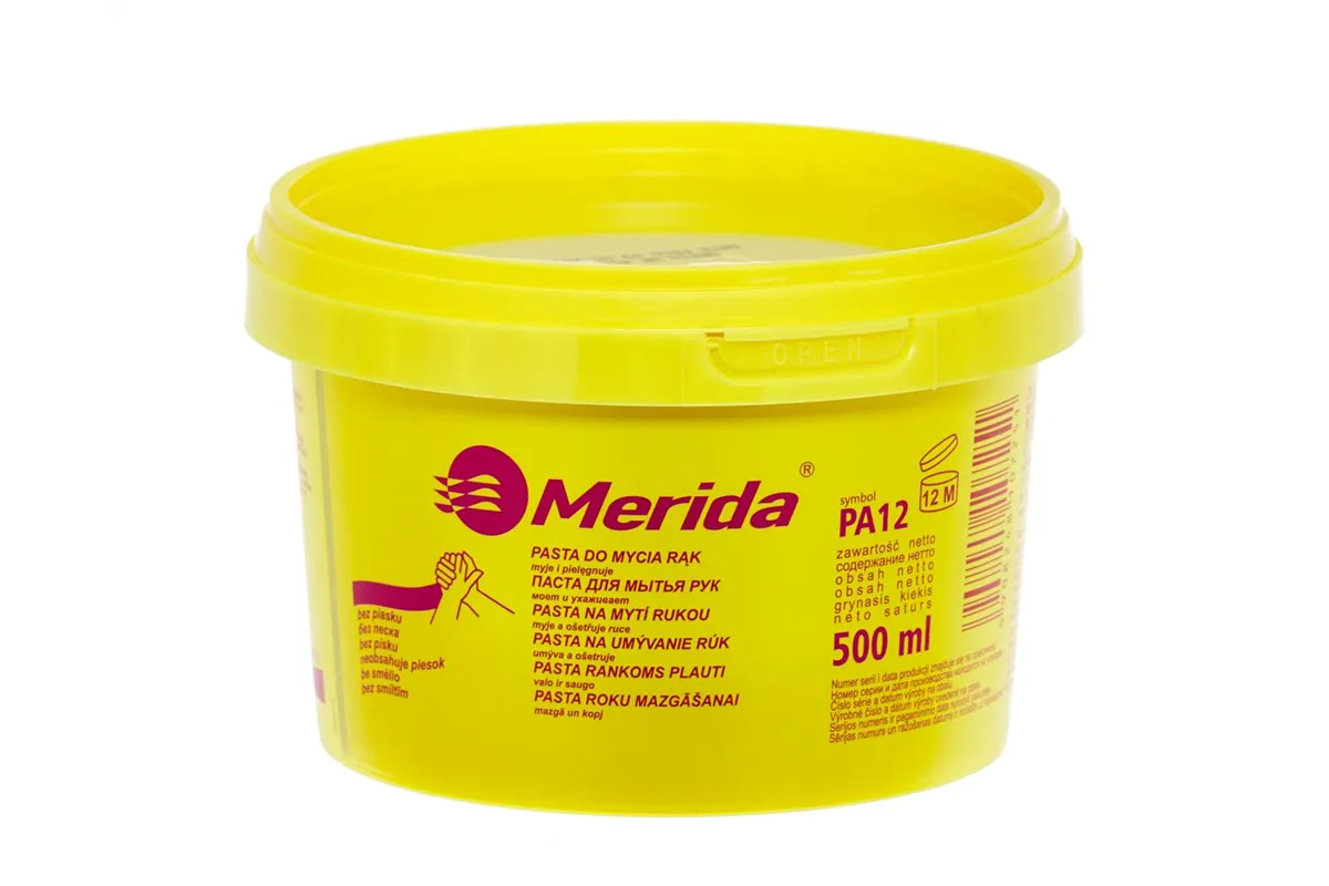 MERIDA pasta do mycia rąk opakowanie 0,5 l (PA12)
 Merida MTX005