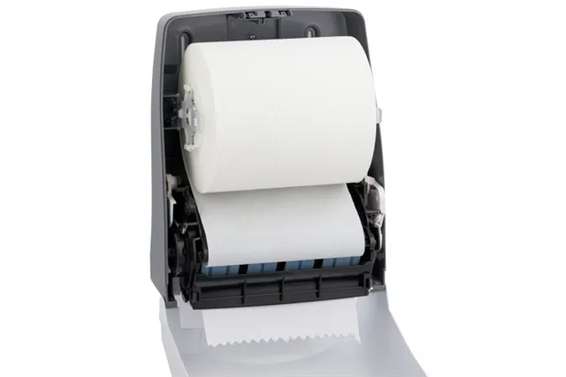 Mechaniczny podajnik ręczników papierowych w rolach MERIDA ONE AUTOMATIC MAXI, tworzywo ABS, biały
 Merida CEB301