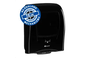 Mechaniczny podajnik ręczników papierowych w rolach MERIDA ONE AUTOMATIC MAXI, tworzywo ABS, czarny
 Merida CEC301