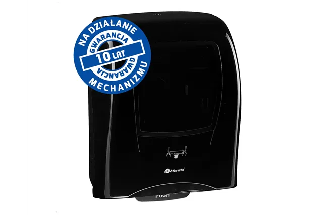 Mechaniczny podajnik ręczników papierowych w rolach MERIDA ONE AUTOMATIC MAXI, tworzywo ABS, czarny
 Merida CEC301