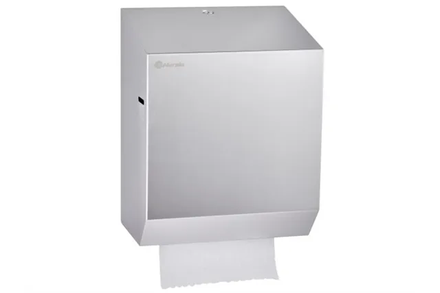 Mechaniczny podajnik ręczników papierowych w rolach MERIDA STELLA AUTOMATIC MAXI AntiFingerPrint stal matowa powłoka AFP
 CSM37