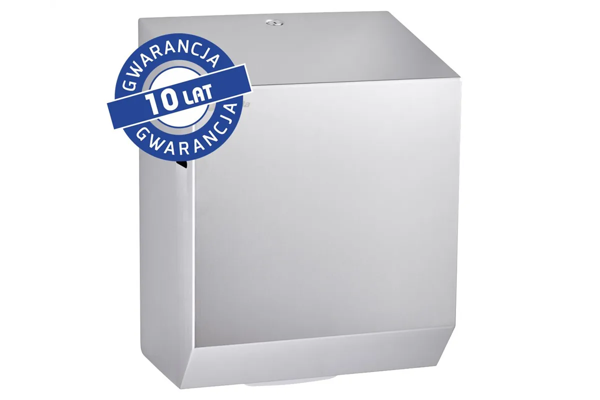 Mechaniczny podajnik ręczników papierowych w rolach MERIDA STELLA AUTOMATIC MAXI, stal matowa
 Merida CSM303