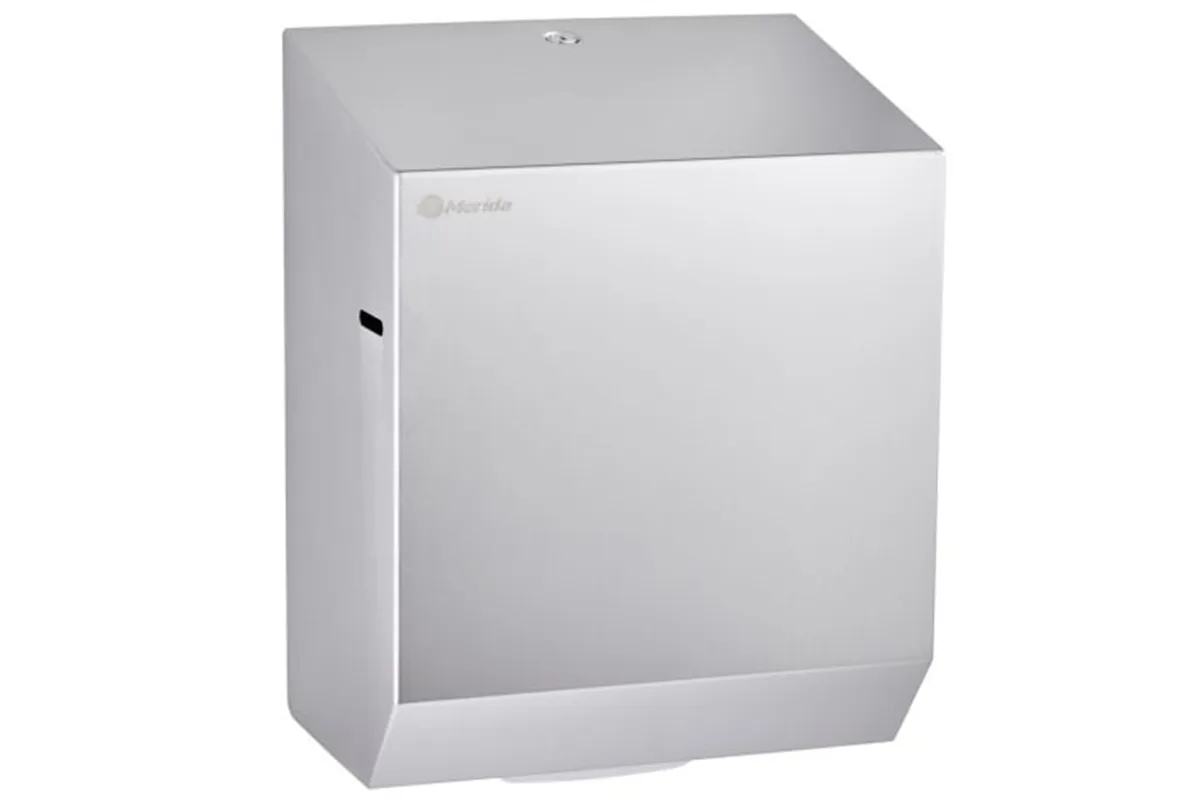 Mechaniczny podajnik ręczników papierowych w rolach MERIDA STELLA AUTOMATIC MAXI, stal matowa
 Merida CSM303