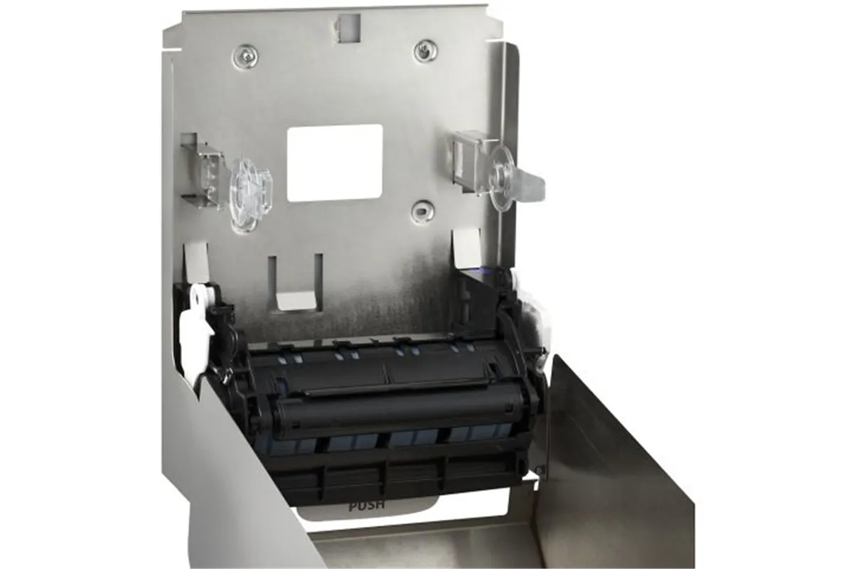 Mechaniczny podajnik ręczników papierowych w rolach MERIDA STELLA AUTOMATIC MAXI, stal matowa
 Merida CSM303