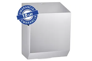 Mechaniczny podajnik ręczników papierowych w rolach MERIDA STELLA AUTOMATIC MAXI, stal polerowana
 Merida CSP303