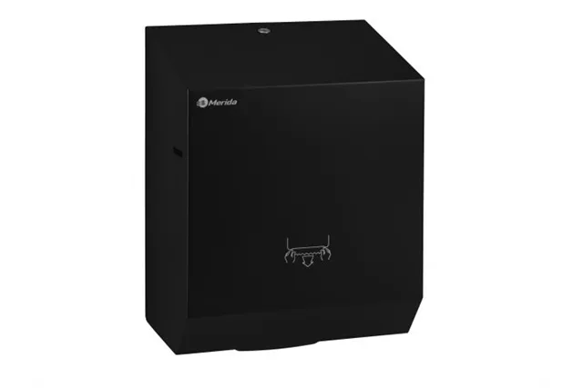 Mechaniczny podajnik ręczników papierowych w rolach MERIDA STELLA BLACK LINE, czarny
 Merida CSC303