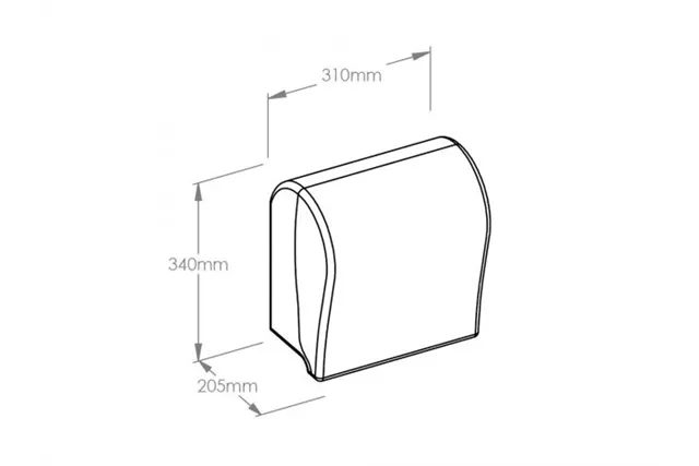 Mechaniczny podajnik ręczników w rolach MERIDA UNIQUE SOLID CUT SILVER SPARK LINE
 Merida CUS352