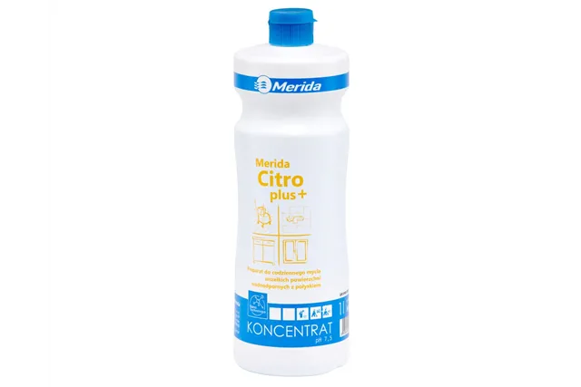 MERIDA CITRO PLUS środek do codziennego mycia wszelkich powierzchni wodoodpornych z połyskiem, butelka 1 l Merida NMU106
