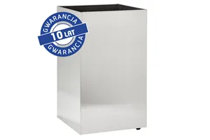 Kosz podblatowy na kółkach MERIDA STELLA, pojemność 60 l, stal matowa Merida KWM110