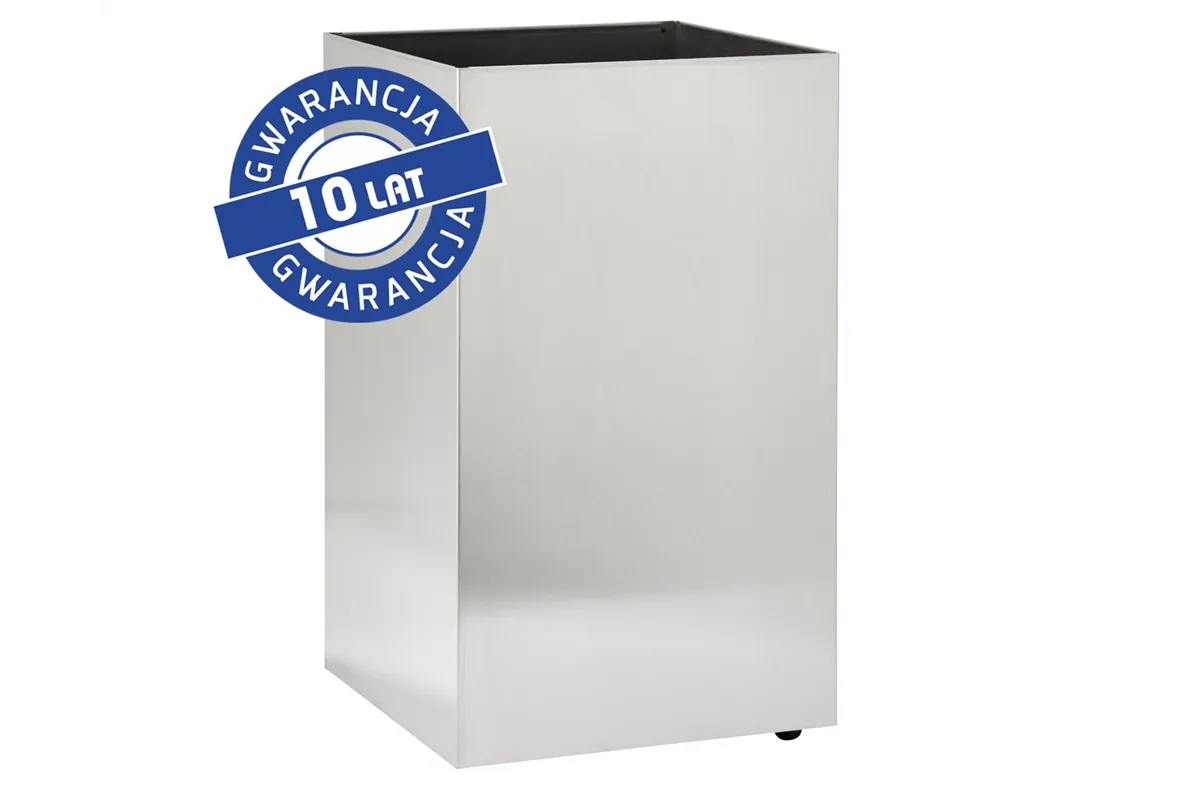 Kosz podblatowy na kółkach MERIDA STELLA, pojemność 60 l, stal matowa Merida KWM110