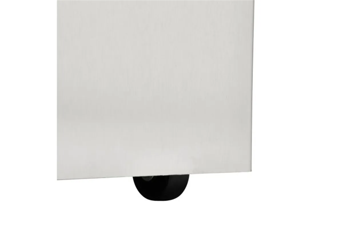 Kosz podblatowy na kółkach MERIDA STELLA, pojemność 60 l, stal matowa Merida KWM110