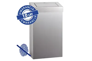 Kosz z uchylną pokrywą MERIDA STELLA SLIM Anti-FingerPrint, 27 l, stal matowa z powłoką AFP
 Merida KSM276